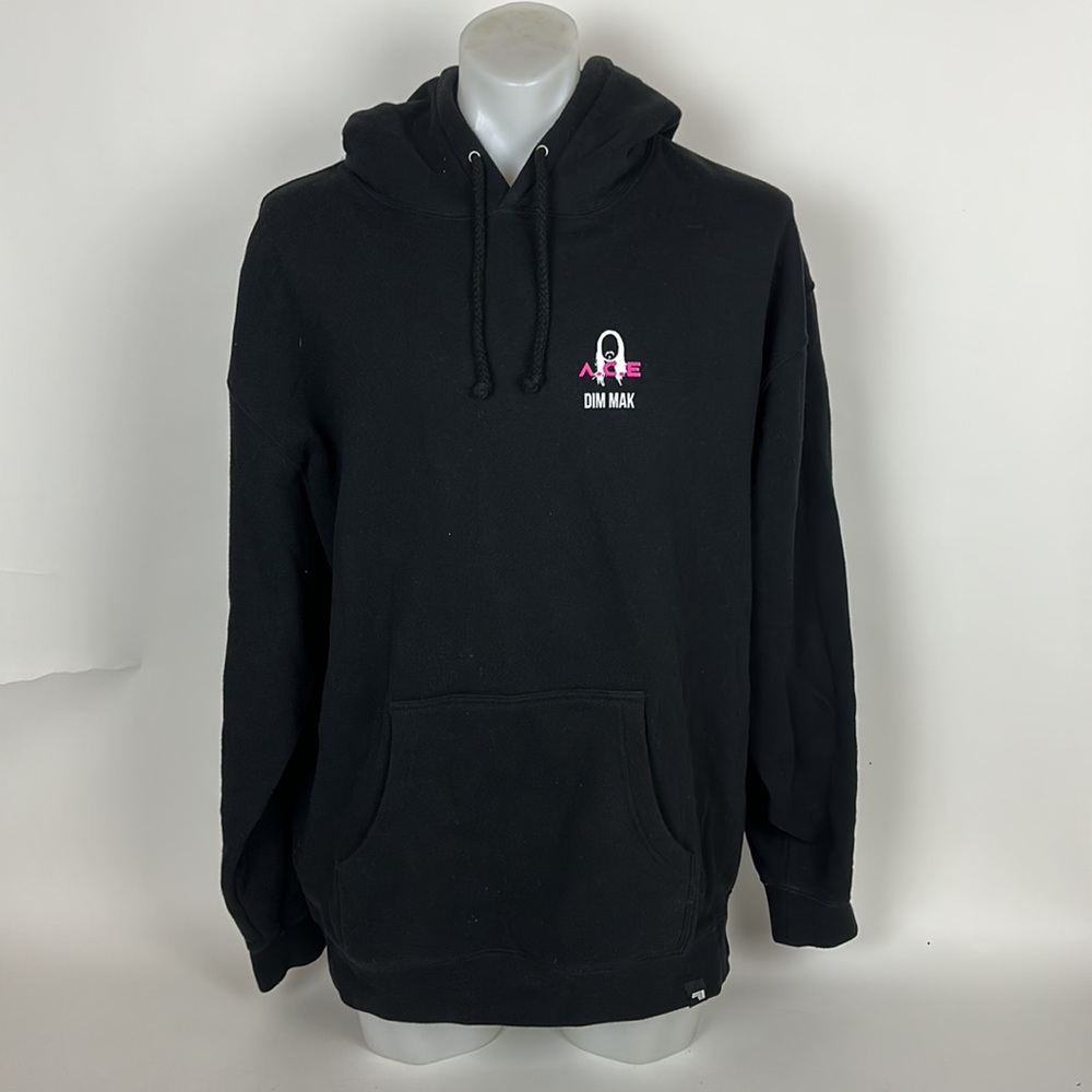 Dim Mak A.C.E. Fav Boys Hoodie Sweatshirt Mens Size X-Large Black Pullover
